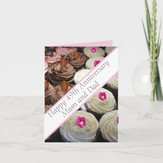 49. Hochzeitstag Karte (Vorderseite)