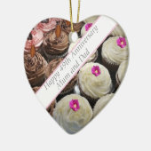 49. Hochzeitstag Keramik Ornament (Links)