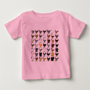 49 Huhn-Hennen Baby T-shirt