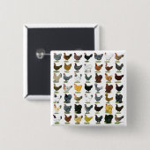 49 Huhn-Hennen Button (Vorne & Hinten)