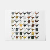 49 Huhn-Hennen Fußmatte (Vorderseite)