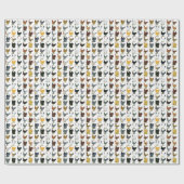 49 Huhn-Hennen Geschenkpapier (Flach)