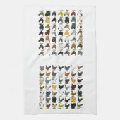 49 Huhn-Hennen Geschirrtuch (Vertikal)