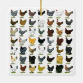 49 Huhn-Hennen Keramikornament (Rückseite)