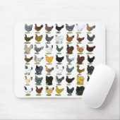 49 Huhn-Hennen Mousepad (Mit Mouse)