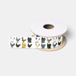 49 Huhn-Hennen Satinband