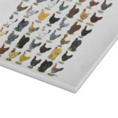 49 Huhn-Hennen Schneidebrett (Ecke)