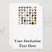 49 Hühner Einladung (Vorne/Hinten)