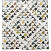 49 Hühnerhennen Duschvorhang (Vorderseite)