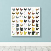 49 Hühnerhennen Leinwanddruck (Insitu (Holzboden))