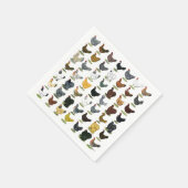 49 Hühnerhennen Serviette (Ecke)