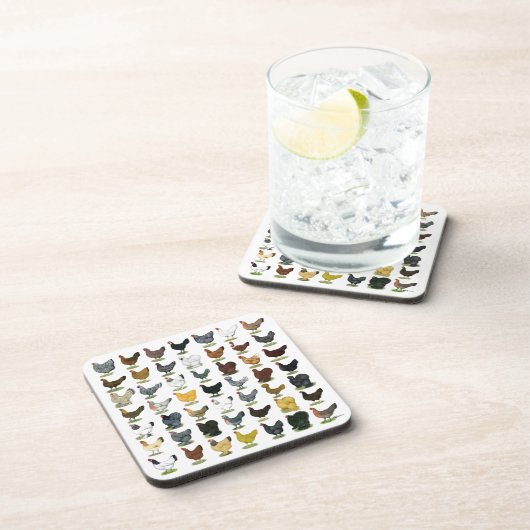 49 Hühnerhennen Untersetzer (Rechte Seite)