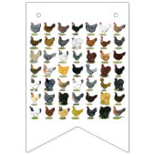 49 Hühnerhennen Wimpelkette (Dritte Fahne)