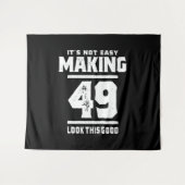 49 Jahre alt - 49. Geburtstag Funny Gift Wandteppich (Vorderseite (Horizontal))