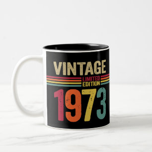 49 Jahre Alte Geschenke Vintag 1973 49. Geburtstag Zweifarbige Tasse