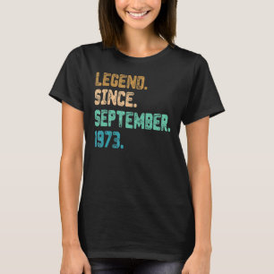 49 Jahre alte Legende seit September 1973 49. Gebu T-Shirt