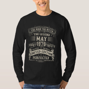 49 Jahre alte Tagesgeschenke für Männer Mai 1976 4 T-Shirt