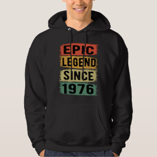 49 Jahre alter Tag 1976 Epische Legende 49. Geburt Hoodie