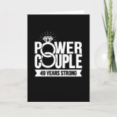 49 Jahre Starker Power Paar Niedlich 49 Jahre Jubi Karte (Vorderseite)