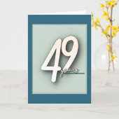 49. Jahrestag Karte (Gelbe Blume)