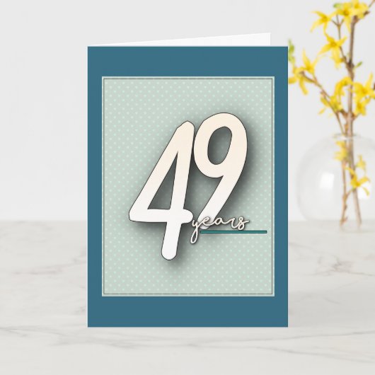 49. Jahrestag Karte (Gelbe Blume)