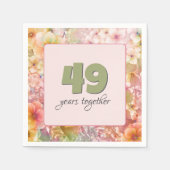 49. Jubiläum Kosmos Blumengarten Serviette (Vorderseite)