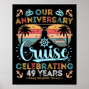 49. Jubiläumskreuzfahrt zum Feiern von 49 Jahren a Poster