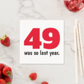 49 waren so im letzten Jahr Serviette (Beispiel)