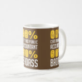 49% Wirtschaftsprüfer 57% Badass Kaffeetasse (VorderseiteRechts)