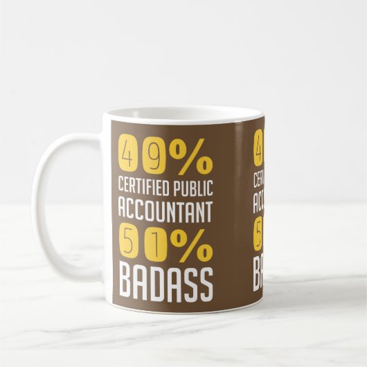 49% Wirtschaftsprüfer 57% Badass Kaffeetasse (Links)
