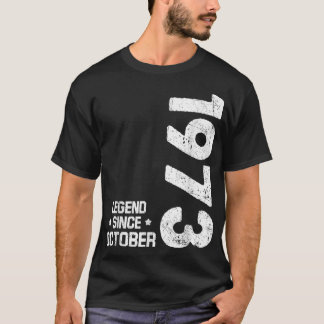 49 Years Old Ohrs Legend Since October 1973 49th T-Shirt