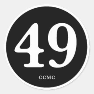 49CC MC "PATCH OF HONOR" RUNDER AUFKLEBER