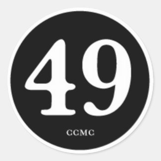 49CC MC "PATCH OF HONOR" RUNDER AUFKLEBER