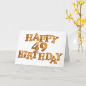 49th Birthday card for a Cookie Lover Karte (Gelbe Blume)