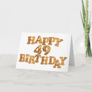 49th Birthday card for a Cookie Lover Karte