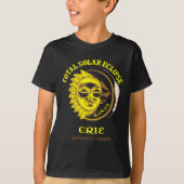 4.08.24 Gesamtsolaristin Eclipse 2024 Erie Pennsyl T-Shirt (Vorderseite)