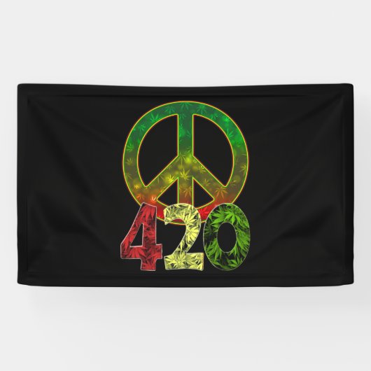 4 20 Frieden Banner (Horizontal)