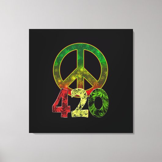 4 20 Frieden Leinwanddruck (Vorderseite)