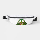 4 20 Rasta Peace Weed Bauchtasche (Vorderseite)