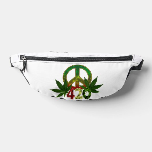 4 20 Rasta Peace Weed Bauchtasche (Ablage )
