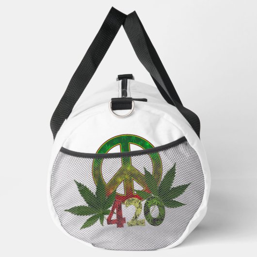4 20 Rasta Peace Weed Duffle Bag (Rechts)