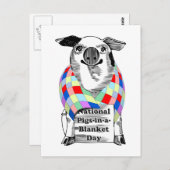 4-24 Nationaler Schweinetag Postkarte (Vorne/Hinten)