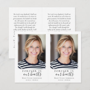 4,25"x2,75" Foto-Gedenk-Gebetskarte Mitteilungskarte