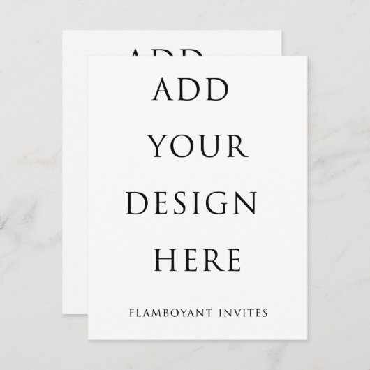 4.25"x5.5" Einladung / UAWG (10,8 x 14,0 cm) (Vorne/Hinten)