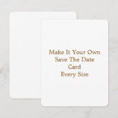 4,25" x 5,5" Save The Date Karte (Vorne/Hinten)