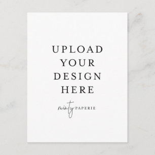 4,25" x 5,5" Umschließungskarte - Portrait Begleitkarte