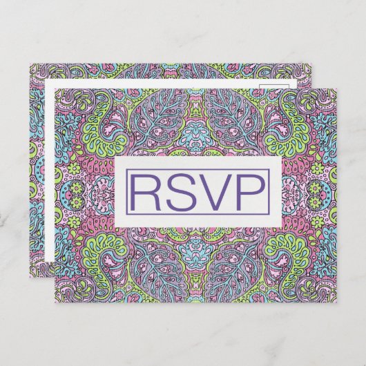 4,25" x 5,6" Groovy Daisy UAWG PostCard Einladungspostkarte (Vorne/Hinten)