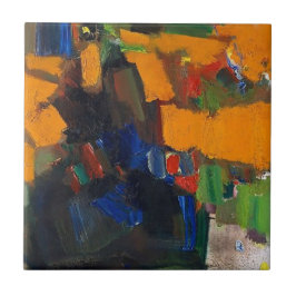 4,25 Zoll quadratische Kachel mit abstraktem Desig