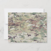 4.25x5.5 Advice Card Army OCP Camouflage Uniform C Einladung (Rückseite)