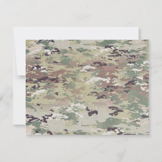 4.25x5.5 Advice Card Army OCP Camouflage Uniform C Einladung (Rückseite)